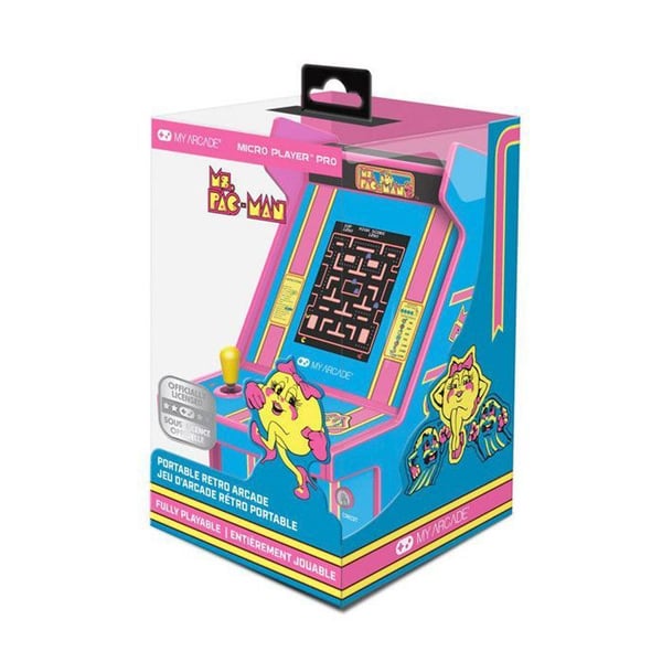 Mini Arcade Console Retro Theme Ms. Pac-Man™