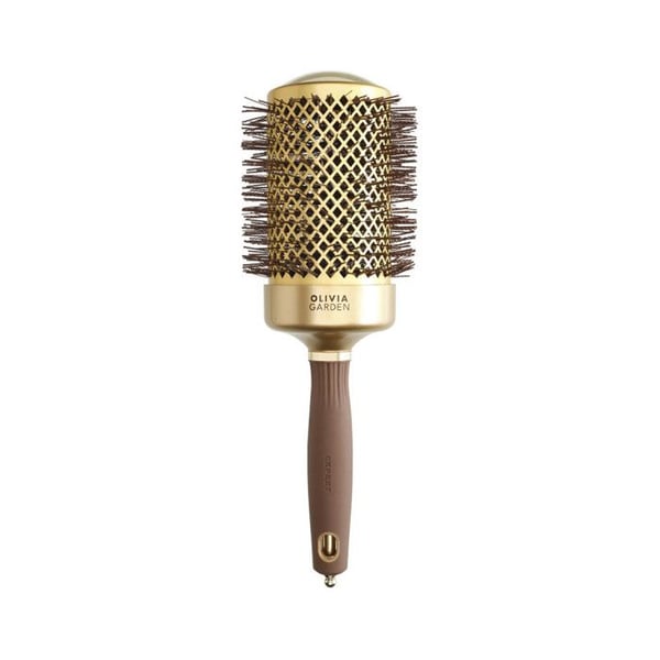 Borstbørste Ronde Expert Blowout Shine Vågiga Borst Gold&Brown 65mm Olivia Garden