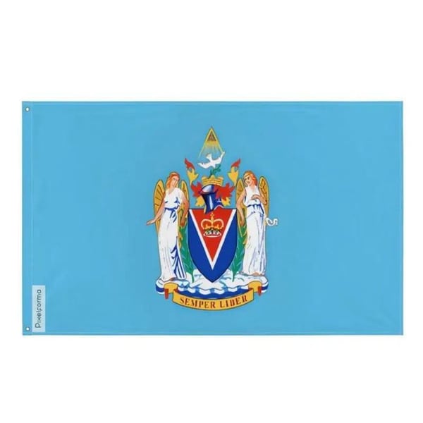 Victoriaflagga (British Columbia) – 90 x 150 cm – Polyester – Metallöglor – Hållbar