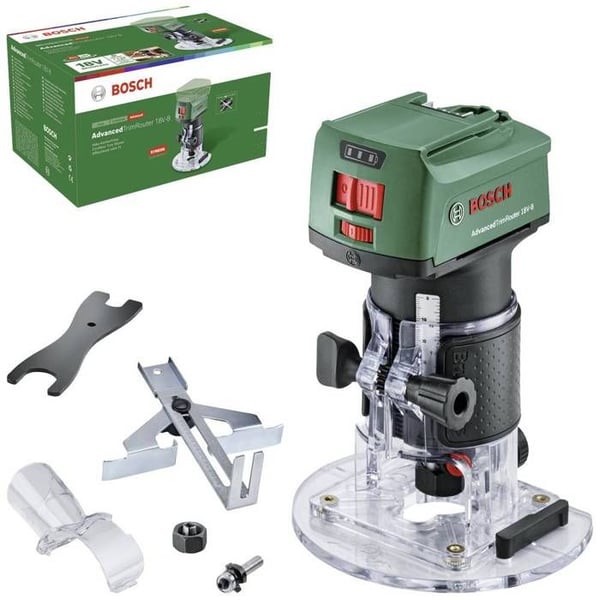 Bosch Home and Garden Défonceuse AdvancedTrimRouter 18V-8 borstlös, + tillbehör, utan batteri, utan laddare