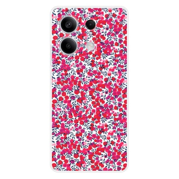 Tryckt silikonfodral kompatibelt Xiaomi Redmi Note 13 5G Liberty Wiltshire Red