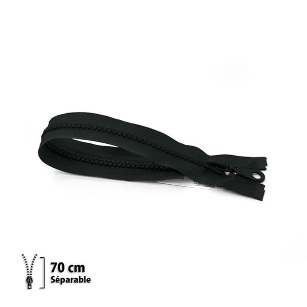 Dragkedja Z54 - formgjuten 6mm Delbar - 70 cm - 7154460070