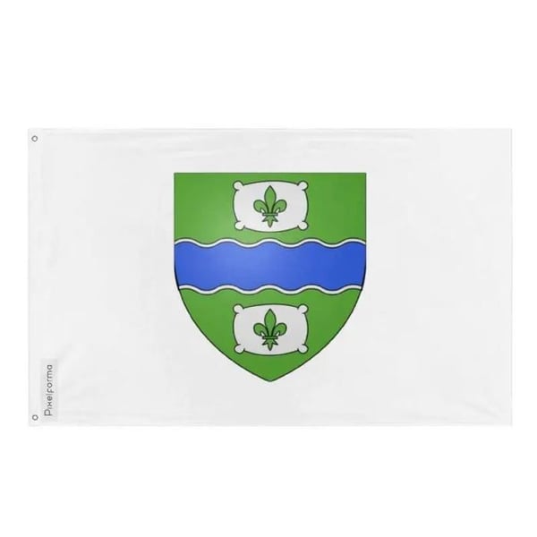 Huntingdon Flagga – 128 x 192 cm – Hållbar Polyester – 2 Metallöljett – Inomhus / Utomhus – Pixelforma