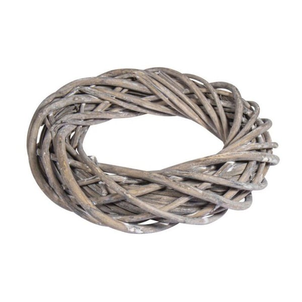 Krans - RAYHER - Ø 25cm x 6cm - Grå silver - Rör - Inomhus