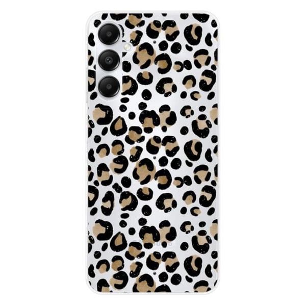 Tryckt silikonfodral som är kompatibelt med Samsung Galaxy A05S Leopard