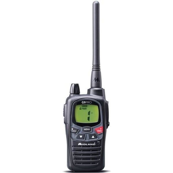 MIDLAND Talkie-walkie - G9 PRO PMR446/LPD - Musta
