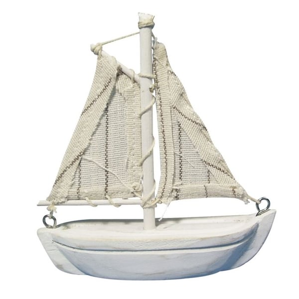 Träsegelfartyg - RAYHER - 8606500 Rayler - 8,5 cm - Beige - Dekoration - Blandad