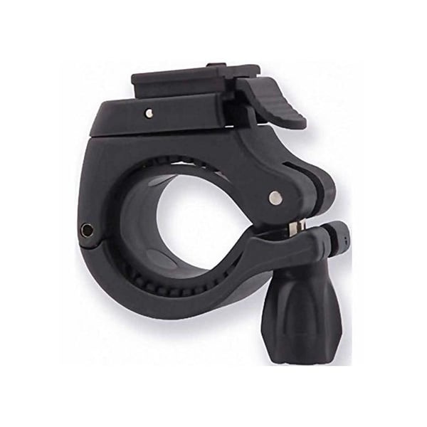 Cykelstrålkastarfäste - Spanninga - BH 26 - Svart/Silver - Aluminium - One Size - För styre 22,2 till 30 mm