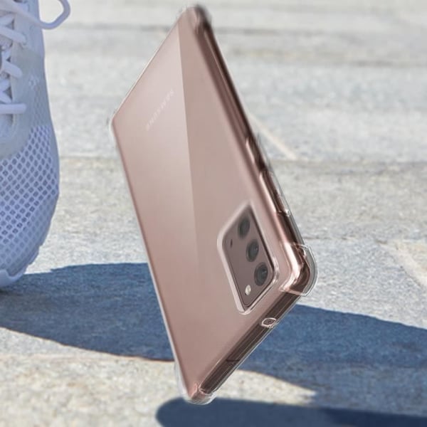 Samsung Note 20 Fodral - AKASHI - Stötsäker flexibel silikon - Vit