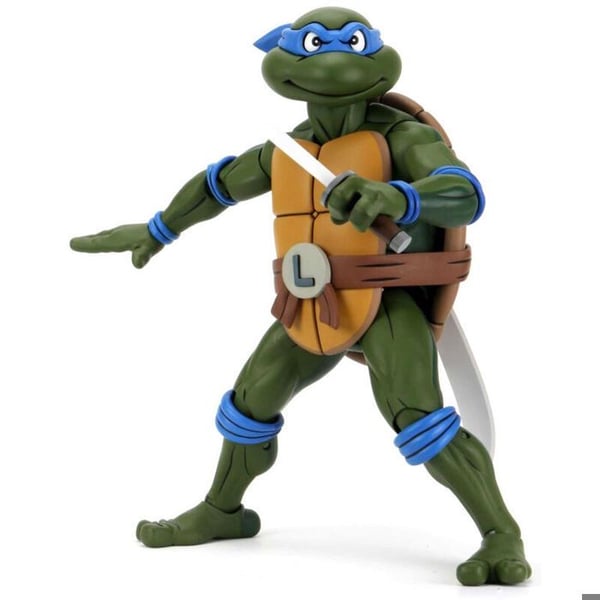 Figur - NECA - Ninja Sköldpaddor Leonardo Action - 30 cm - Ultra realistisk - Både för killar och tjejer
