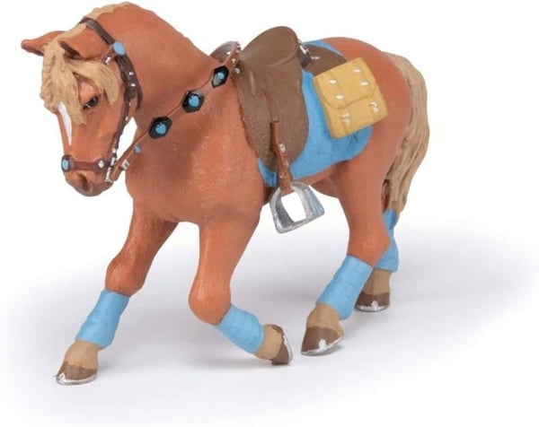 Ung ryttarhästfigur - PAPO - HÄSTAR, FÖL OCH PONNYER - Brun - Blandad - 3 år