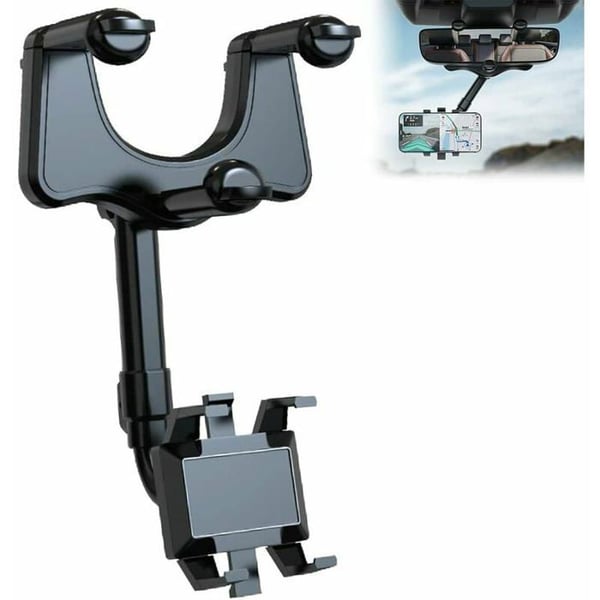 Support för telefon i bilen - Largeight - 360° roterbar - utdragbar - universell - ABS
