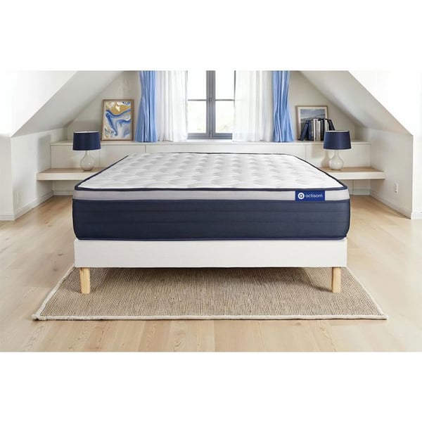 Sängset Madrass Sängbotten 160x200 cm - Vit Sängbotten (i kit) - Actilatex Max