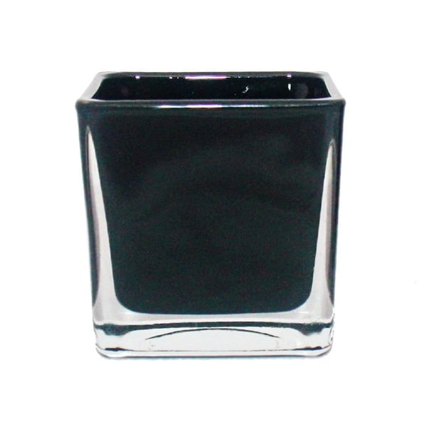 Svart glas kubplanter - 6x6x6x6cm