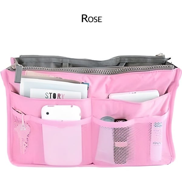 Väsks organiserare - En storlek - Rosa - Lätt att lagra
