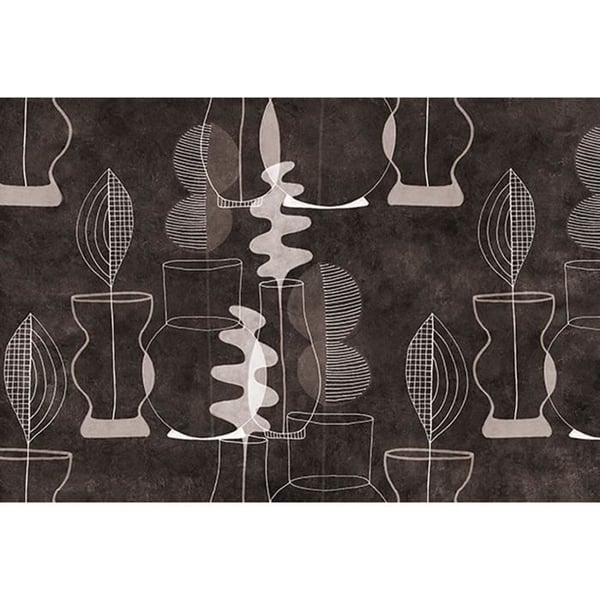 Tapet M1-No.61309 gråbrun abstrakt digitaltryck