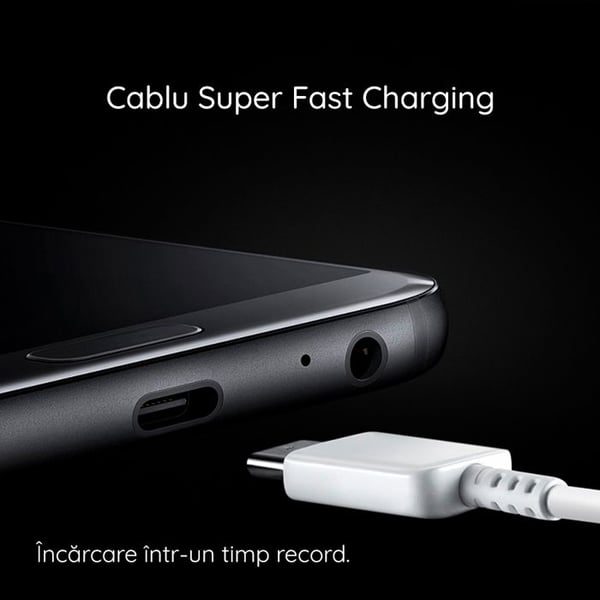 Typ-C-kabel - SAMSUNG - Snabbladdning 3A - 1,8m - Svart - Typ-C-kontakt