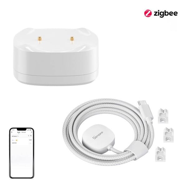 Kit för vattensensor för översvämning Sonoff Zigbee Snzb-05P för smart hem med kabel