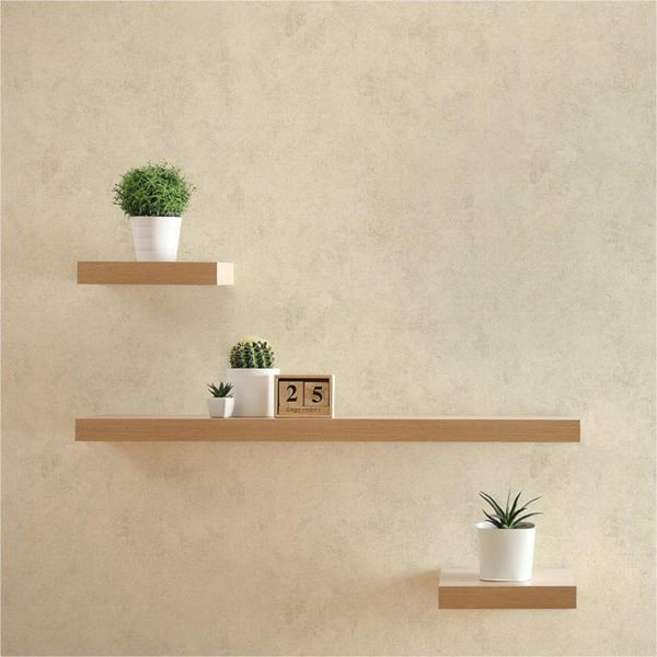 Enfärgad tapet M1-No.1072 Non-woven tapet Creme Enfärgad tapet Enfärgad