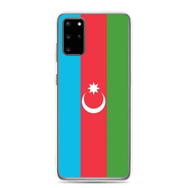 Mobilskal – Azerbajdzjans flagga – Kompatibel med Samsung Galaxy S20 Ultra – Mjuk fodral – Slitstark och stötresistent – Pixelforma