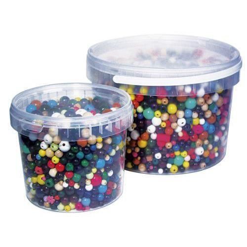 Accessoarer för smycken - RAYHER HOBBY - 1209700 - Flerfärgade träpärlor - Låda 350g - Blandet