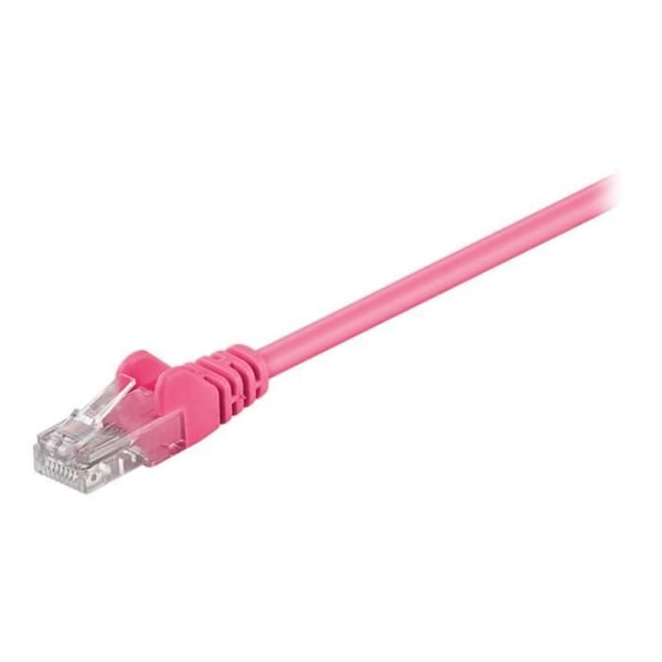 Cordon de raccordement CAT 5e - goobay - 7.5 m - UTP - utan krok - magenta