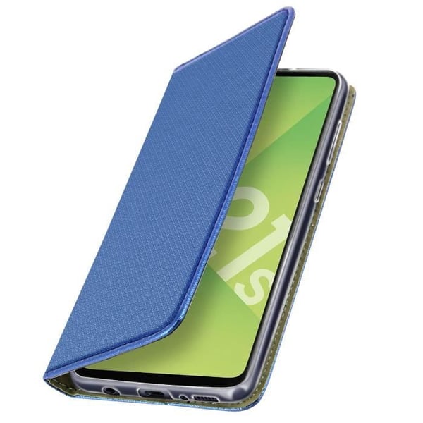 Flip cover-fodral - AVIZAR - Samsung Galaxy A21s - Blå - Kortfack - Videostöd