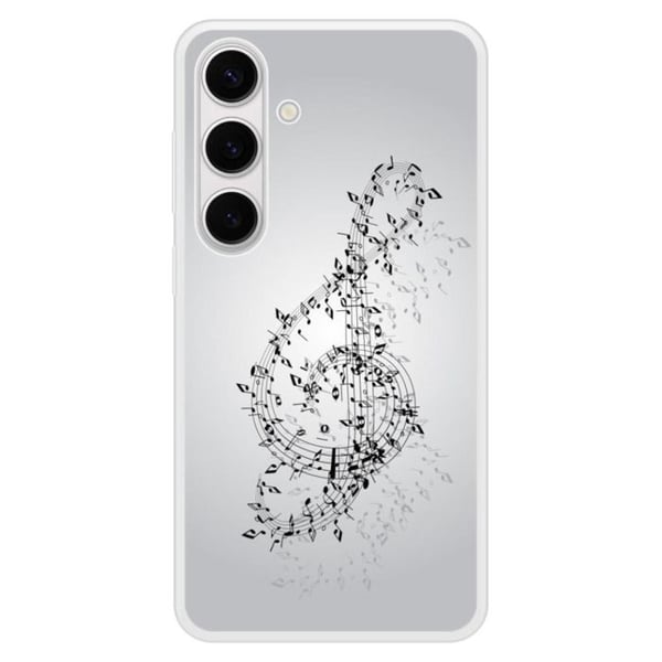 Siliconeförstärkt tryckt skal kompatibelt med Samsung Galaxy S24 Plus Vals av anteckningar