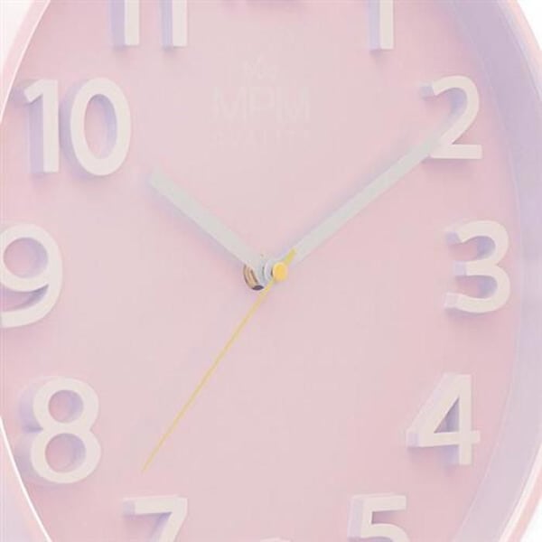 Klocka - MPM QUALITY - Tahira E01.4460.24 - Hårdför plast - Rosa - Nutida design