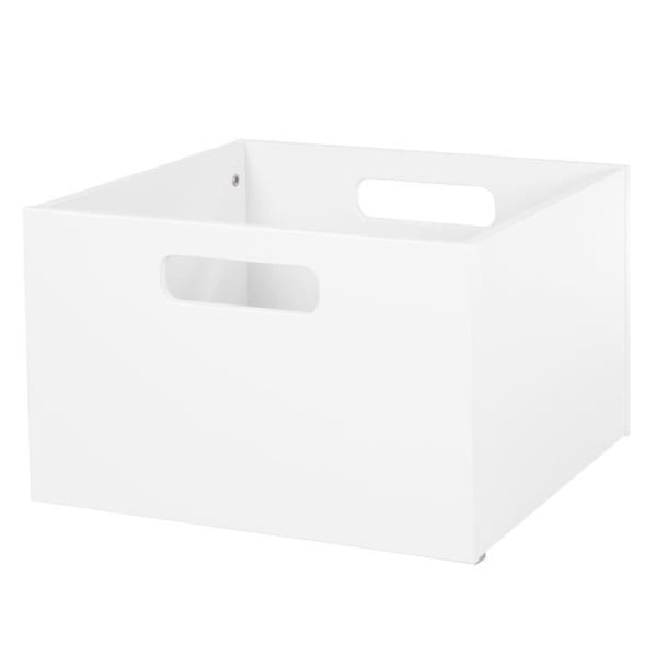 Förvaringskista - ROBA - Leklåda - MDF Trä - Vit - 42x38x26 cm