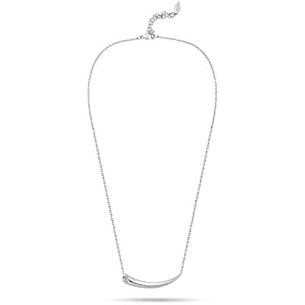 Halsband - POLICE - PEJLN2213101 - Glänsande silver - Vit kristall - Rostfritt stål