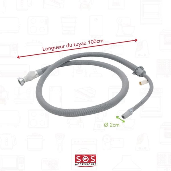 Vatteninloppstubo Aquastop - ELECTROLUX - Diskmaskin - Läcksäkerhet - Vit