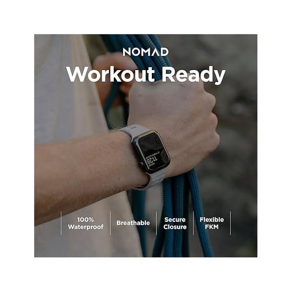 Sportarmband - NOMAD - Sportrem V2 - Silikon LSR - Vattentålig - Kompatibel med Apple Watch