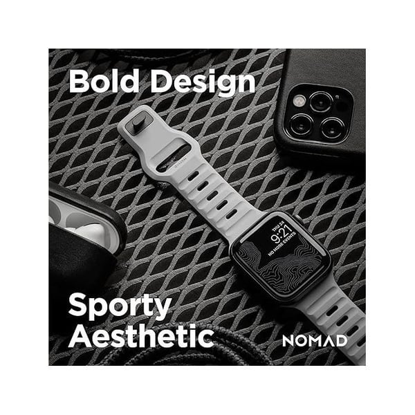 Sportarmband - NOMAD - Sportrem V2 - Silikon LSR - Vattentålig - Kompatibel med Apple Watch