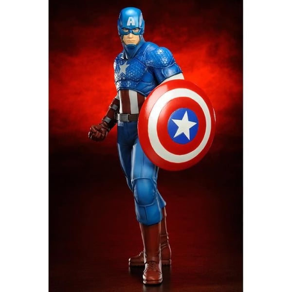 Statyett - Marvel Comics - Captain America - PVC - 19 cm - Barn