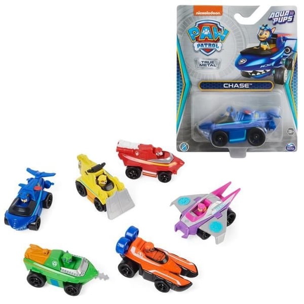 Køretøj - SPIN MASTER - Paw Patrol Aqua Pups - 1:55 - Metal - Multifarvet