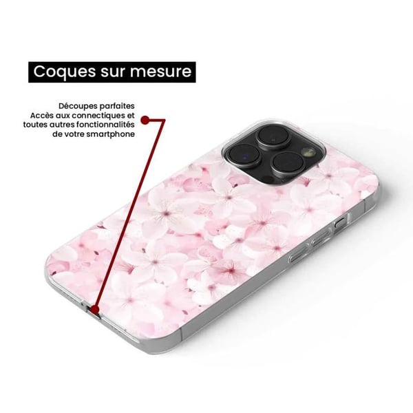 Tryckt silikonfodral kompatibelt med Xiaomi Redmi Note 12 Pro Plus Sakura