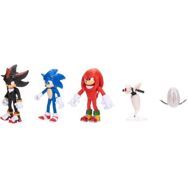 Figurer - SONIC THE HEDGEHOG - 424084 - Set med 3 - 6,35 cm - Inkluderade tillbehör