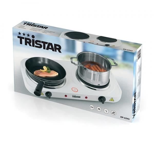 Tristar Dobbelt kogeplade KP-6245 2500 B 15,5/18,5 cm