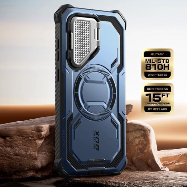Coque Intégrale - I-Blason - Samsung Galaxy S25 Plus - Antichock - Kompatibel med MagSafe - Blå