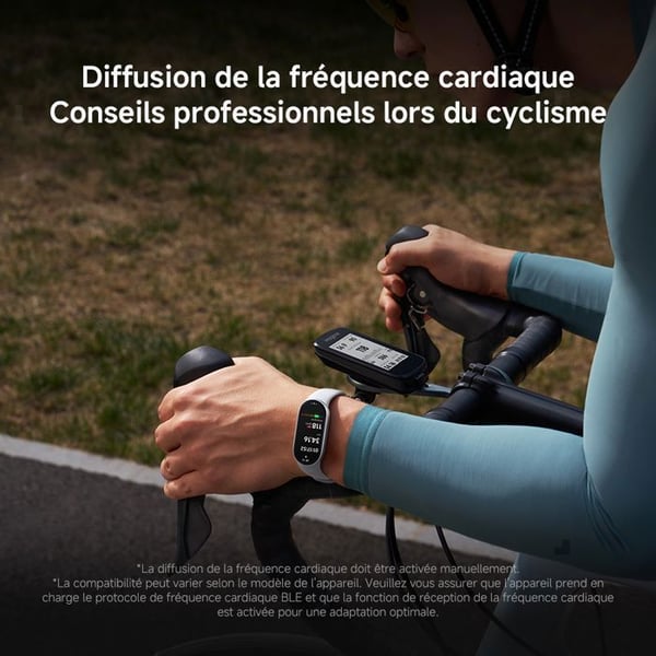 XIAOMI Smart Band 10 Rose - Smartwatch - Aluminiumhus - Aktivitetsmonitor - AMOLED-skærm 1.72'' - 21 dages batterilevetid