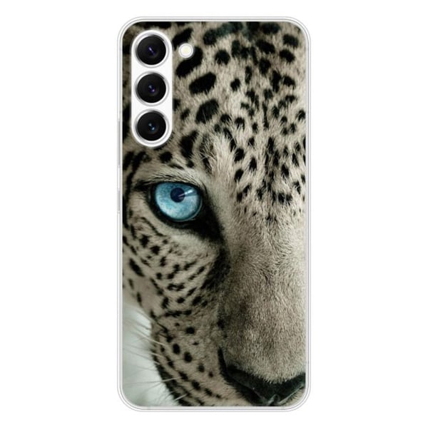 Tryckt silikonfodral kompatibelt Samsung Galaxy S23 Leopard Eye