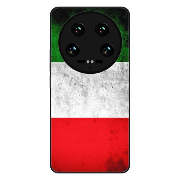 Fodral i förstärkt silikon med tryck kompatibel med Xiaomi 14 Ultra Italiens flagga