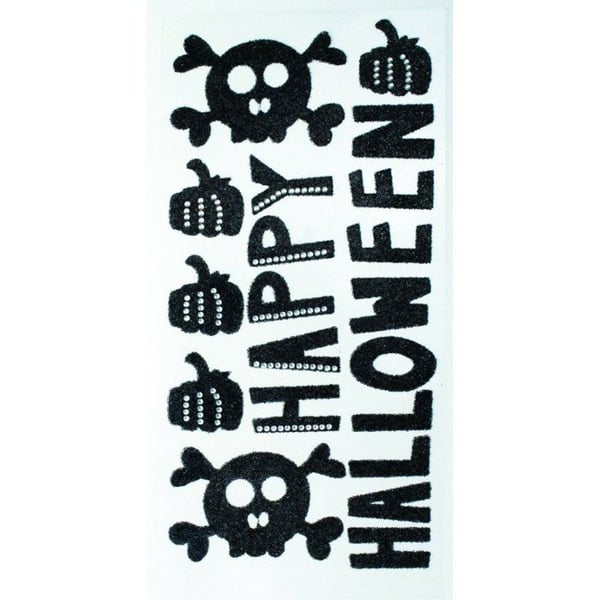 MégaCréa DIY - Glittrande klistermärken svart Halloween 2,5 till 6 cm 8 stycken MégaCréa DIY - Glittrande klistermärken svart Halloween 2,5 till 6 cm 8 stycken