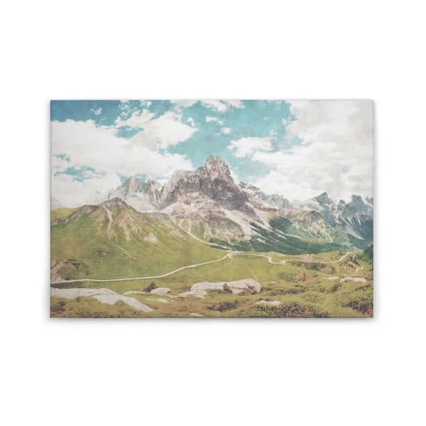 Canvastavla - Tadessi - M1-No.50200 - Berg - Natur - Grön - Grå - Canvas på ram - Landskap - 90 x 60 cm