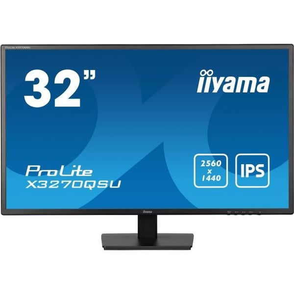 Skärm PC - IIYAMA - 32" - QHD - 100Hz - IPS-panel - 3ms - X3270QSU-B1