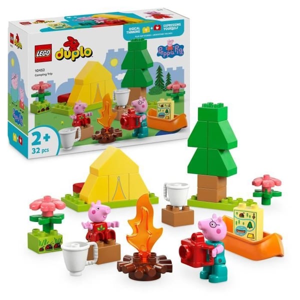 LEGO DUPLO Peppa Pig 10452 Campingsemestern - Byggset för barn från 2 år