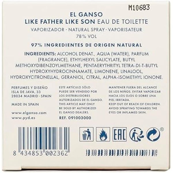 Eau de toilette - EL GANSO - LIKE FAR LIK SON - Färsk och citrus - 125 ml