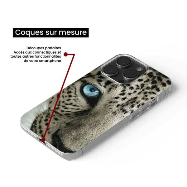 Tryckt silikonfodral kompatibelt Samsung Galaxy S23 Leopard Eye