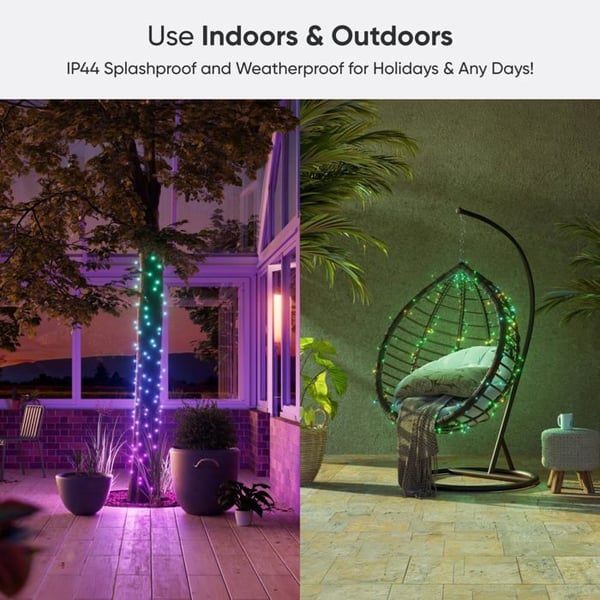 Nanoleaf Ljusgirlang Ansluten 24 m - 300 adresserbara RGB LED, Inomhus & Utomhus, Wi‑Fi